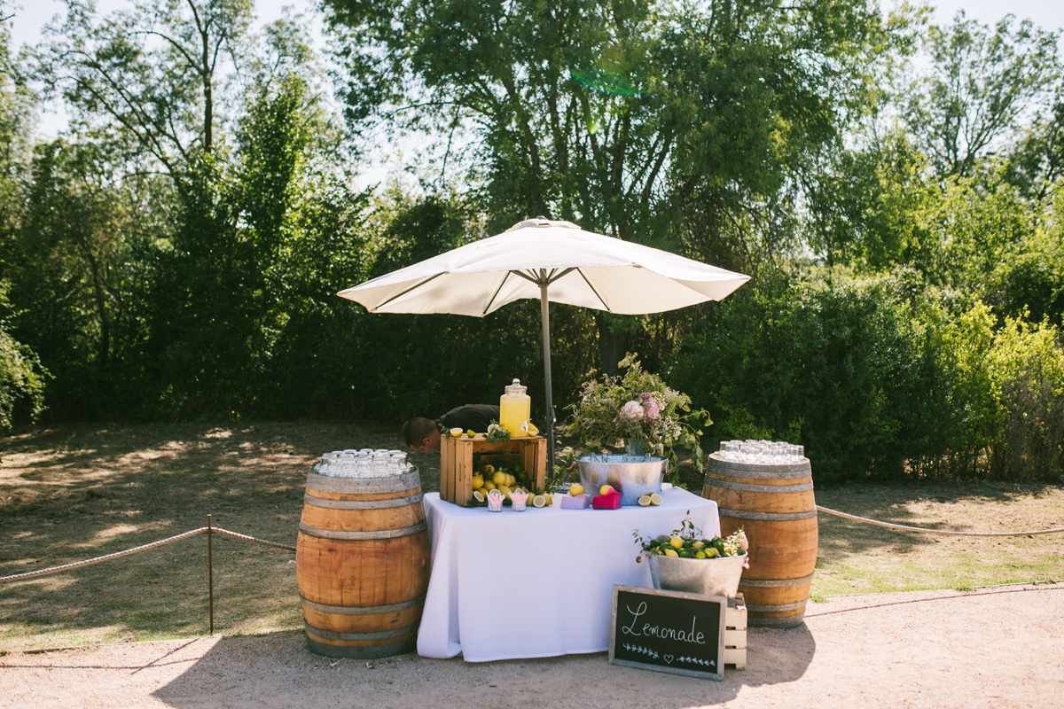 mesa limonada boda las margas decoración